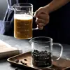 Copo Medidor de Vidro Borossilicato Personalizado para Assar, Copo para Beber, Béquer de Laboratório de Grande Capacidade com Tampa e Alça, Copo Graduado