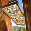 Xcbl072 Adhesivo Decorativo de Vidrio para Ventana de Halloween Transfronterizo Calabaza Lápida Murciélago Castillo Adhesivo Electrostático para Vidrio