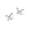 Novos Brincos de Borboleta de Cristal de Gelo Populares para Mulheres 2026, Design de Luxo Leve de Alta Qualidade, Brincos da Moda com Pino de Prata para Primavera