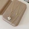 Colar Borboleta Platina Doce Estilo Coreano Super Fada Feminino Exclusivo Nicho Design de Alto Padrão Versátil Corrente Clavícula Estilo Ins