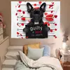 Animal de Dibujos Animados Conejo Ilustración Pintada a Mano Tela Colgante Tapices de Casa de Huéspedes Fondo de Escritorio de Dormitorio Habitación Cama