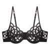 Ropa interior de estilo francés para mujer, sexy, ultrafina, de gasa con encaje, talla grande, pecho grande, sujetador push-up pequeño antiflacidez.
