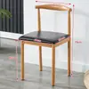 Silla de Comedor Nórdica Modelo Nuevo 2025 Juego de Mesa y Sillas de Comedor para Uso en el Hogar, Silla con Respaldo, Taburete de Estudio, Silla de Madera Sintética, Silla de Arte en Hierro Tipo Cuerno