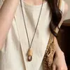 Novo Colar Longo de Pena Antigo Estilo Chinês Zen Feminino Vintage Estilo Étnico Distintivo Versátil Corrente de Lã Corrente da Clavícula Moderno