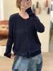 Suéter de Punto Trenzado Nuevo Redondo Otoño/Invierno 2026, Color Sólido, Suave y Acogedor, Manga Larga, Corte Holgado, Tejido Versátil, Cárdigan para Mujer
