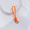 Colgante de Cuerda de Algodón Tejida a Mano para Lanyard de Teléfono Móvil, Colgante de Cremallera para Bolso de Llaves de Coche, Colgante de Correa de Muñeca Anti-Pérdida, Cuerda de Color