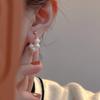 Aretes de Perlas Vintage para Mujer Estilo ins Diseño Nicho Lujo Ligero Alta Gama Franceses Suaves para Otoño e Invierno Aretes de Botón