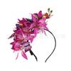 Amazon AliExpress Estilo Europeu e Americano Flor Borboleta Flor Tiara de Cabelo Renda Multicolorida Presilha de Cabelo Presilha de Cabelo de Halloween