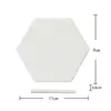 Porta-copos Cerâmico Branco Liso Atacado DIY Fosco Absorvente Antiderrapante Isolamento Térmico Pad Padrão Impresso Produto Semi-Acabado