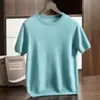 Otoño temprano 2026 nuevo suéter de lana pullover casual de manga corta de cachemira para hombre con cuello redondo capa base moderno venta al por mayor