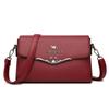 Bolsa Feminina Textura Couro Genuíno Bolsa para Mãe de Meia-Idade 2024 Nova Moda Ombro Único Versátil Grande Capacidade Bolsa Transversal Feminina Pequena