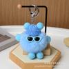 Real Rex Rabbit Fur Briquetes bonitos Car Keychain Pingente coreano Internet Celebrity Plush Bag Pingente Presente