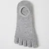 Calcetines de cinco dedos calcetines invisibles para hombre calcetines de cinco dedos finos de verano absorbentes de sudor transpirables calcetines para los dedos venta directa de fábrica de calcetines