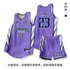 Conjunto de Uniforme de Basquete para Estudantes Universitários Homens, Uniformes de Competição de Equipe e Treinamento, Camisas de Basquete Estilo Americano, Compra em Grupo com Impressão de Número