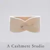 Atacado de Fábrica Fabricante Faixa de Cabelo de Caxemira Amiga da Pele, Touca Quente Tricotada, Faixa de Cabelo Versátil de Cor Sólida, Elástico de Cabelo