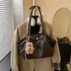 Bolso Retro de Gran Capacidad 2025 Invierno Nuevo Elegante Casual Nicho Plegado Bolso de Hombro Bolso de Mano