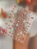 Yitu Pegatinas para Uñas con Relieve de Cachorro para Fiestas de Invierno Estilo Año Nuevo Navidad Nuevo Pegatina de Imagen de Hormiga Joyería Yt7394