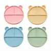 Novo Prato de Silicone para Jantar Infantil da Amazon, Tigela de Alimentação Dividida para Bebês, Prato de Silicone para Bebês e Crianças Pequenas Comerem Sozinhos