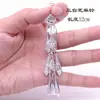 Joyería de Plata Miao, Accesorios de Minorías Étnicas, Joyería de Aluminio Imitación Plata Miao, Accesorios DIY para Ropa Étnica, Triángulo Grande Bilateral