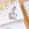 Colar Pingente Coroa Oca Transfronteiriça Pingente Acessórios para Joias DIY Design Simples de Nicho Acessórios para Colar Pulseira