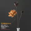 Ramos de flores secas, adornos decorativos de flores reales, flores de loto secas, capullos de loto, raíces de loto naturales, arreglos florales inspirados en Zen, decoraciones para sala de estar chinas.