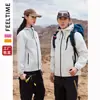 [Tienda Oficial Feeltime] Nuevas Chaquetas Tres en Uno 2025 para Hombres y Mujeres, Chaquetas de Montañismo Repelentes al Agua y al Viento