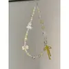 Libro Rojo Pequeño Mismo Estilo Ins Bufanda Amarilla Cadena para Teléfono Móvil Perro Lanyard Colgante de Cuentas CCD DIY Cadena para Colgar Cámara D