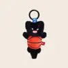 Colgante Original de Gato Esponjoso Deportivo - Divertido Colgante Llavero de Felpa de Jersey Fútbol Baloncesto Gatito