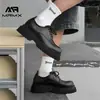 [Personalizado] Zapatos Derby para Hombre, Zapatos Formales de Cuero Estilo Británico de Alta Gama con Punta Redonda, Zapatos con Suela Gruesa para Aumentar la Altura con Punta Ancha, Zapatos Pequeños de Cuero