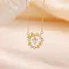 Colar Yiluyin S925 Prata Esterlina Banhado a Ouro Luxuoso Folha de Ginkgo Coração para Mulheres, Corrente Versátil para Clavícula Exclusiva de Nicho Conjunto de Correntes