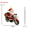 Decoración Navideña Colgante de Papá Noel Decoración para Árbol de Navidad y Hogar Colgante Acrílico 2D Transfronterizo Nuevo Producto