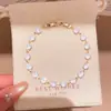 Pulseira com Fivela Redonda de Zircônia Estilo Corte Francês Senso de Design Pulseira de Nicho Textura de Luxo Leve Joia de Mão para Mulheres