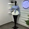 Ropa Femenina Transfronteriza Europea y Americana 2026 Verano Nuevo Diseño de Moda Sentido Casual Rayas Corbata de Lazo Manga Larga Camisa Top