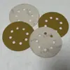 Disco de Polimento Amarelo com Flocking de 6 Polegadas e 8 Furos, Suporte para Lixa Seca de 5 Polegadas e 8 Furos, Lixa com Flocking de 125mm