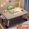 Mesa Pequena de Cama com Altura Ajustável, Mesa de Estudo Dobrável, Mesa Simples Preguiçosa para Dormitório de Estudante, Mesa para Janela Saliente de Casa