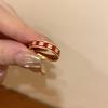 Nicho Design Sense Open Glaze Zircon Ring Mulheres 2023 Nova moda simples frio estilo anel de dedo