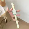 Correa de Reloj de Silicona con Estampado de Cuadros en Forma de Cintura Pequeña, Adecuada para Apple Watch Generaciones 1-12/Ultra3/Se3