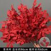 Flor de simulación roja flor de fila guía de camino de boda material flor techo decoración arte floral flor falsa rojo vino flor de boda