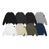 Sudadera Sto Stone de cuello redondo, forrada de forro polar, básica, color liso, manga larga, para otoño e invierno, para hombre y mujer, versátil, Island Stone