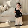 Ropa de Bebé Estilo Coreano Camisa de Muñeca con Tirantes Verano Lindo Traje de Princesa Bebé Niña Verano Traje Dividido Estilo Delgado