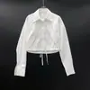 Camisa Falsa de Dos Piezas para Mujer, Diseño Nuevo Otoño 2026, Patchwork Único, Blusa Elegante y Sencilla de Manga Larga
