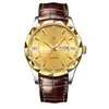 Binbond Douyin Popular Reloj para Hombre Comercio Exterior Reloj Dorado Correa de Acero Calendario Dual Semana Reloj de Cuarzo Venta al por Mayor Reloj para Hombre