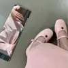 Novedad Primavera 2026 Mocasines tipo Bailarina de Suela Suave con Hebilla Metálica de Correa Única para Mujer para el Trayecto al Trabajo y el Trabajo
