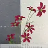 Flores artificiales rojas para bodas al por mayor decoración de salón de bodas flor artificial diseño de habitación de bodas flor de mesa de noche flor de techo de hotel