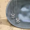 Aretes Largos Candado Ping An para Mujer Aretes Largos Nicho de Alta Gama Borla Aretes Elegantes Aretes de Moda Otoño e Invierno