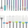 Set de 10 Piezas Más Vendido de Cabezales de Metal para Pulir Uñas para Taladros de Uñas, Cabezales de Pulido Especializados para Eliminar Piel Muerta y Pulir