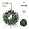 Guirnalda de cáñamo personalizada + gancho planta artificial guirnalda cruzada decoración para puerta y ventana del hogar planta verde artificial guirnalda falsa