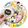 50 pegatinas 3D de comida de Sanrio con diseño de dibujos animados, bonita melodía, taza decorativa para teléfono móvil, pegatinas pequeñas de patata.