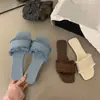 Sandalias planas de moda estilo coreano retro tejidas de punta abierta con tacón bajo sin cordones, nuevo modelo verano 2026