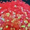 Enchimento de bola artesanal 7mm lantejoula de flor de cinco pétalas slime argila de cristal enchimento para arte de unhas acessórios de resina contas